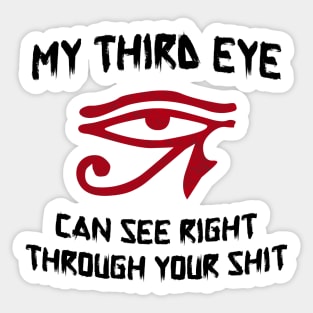 My Third Eye Can Sticker